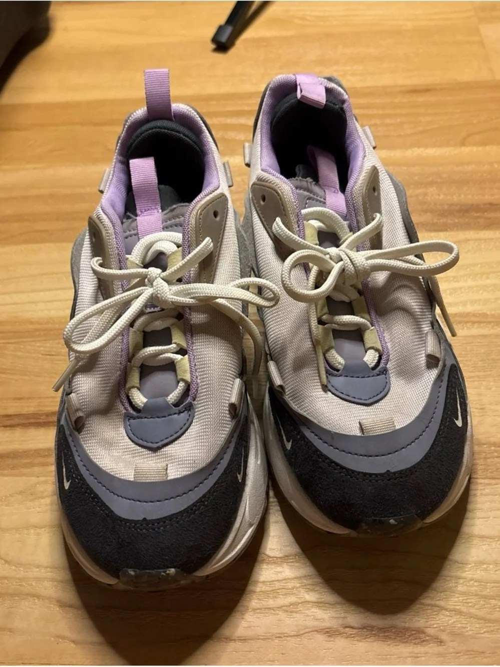 Nike Women's Sneakers in Cream, Lavender & Gray